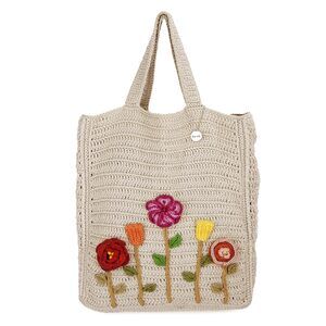 5005 Lanie Market Tote Purse Hand Crochet Handbag for Everyday & Travel